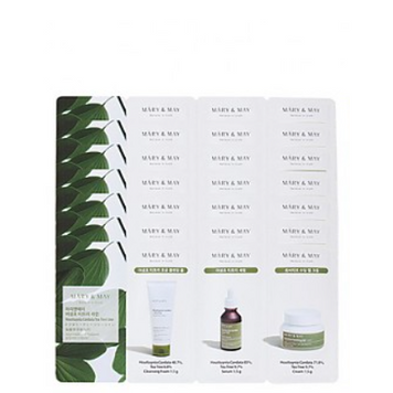 Набір саше 3-в-1 Mary&May Houttuynia cordata Tea Tree Line 3 Step Starter Kit