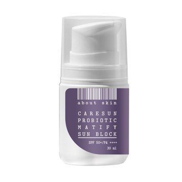 Матуючий сонцезахисний крем About Skin CareSun Probiotic Matify Sun Block, 30 мл