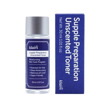 Зволожуючий тонер Klairs Supple Preparation Unscented Toner, 30 мл
