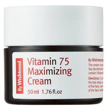 Вітамінний крем для обличчя з екстрактом обліпихи BY WISHTREND Vitamin 75 Maximizing Cream, 50 мл