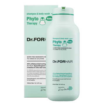 Дитячий фіто шампунь-гель для волосся та тіла Dr.Forhair Phyto Therapy Baby Shampoo & Body Wash 300мл