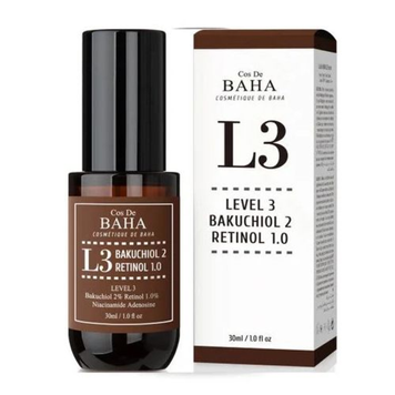 #L3 Сироватка з ретинолом 1% та бакучіолом 2% Cos De Baha L3 Bakuchiol 2 Retinol 1.0 Serum, 30 мл