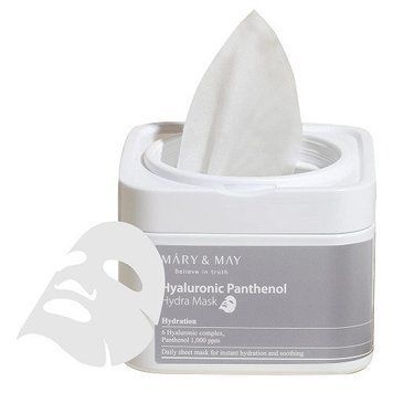 Тканинні маски з гіалуроновою кислотою та пантенолом Mary & May Hyaluronic Panthenol Hydra Mask, 30 шт