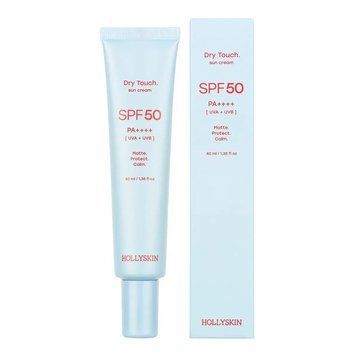 Матуючий сонцезахисний крем для обличчя HOLLYSKIN Dry Touch. SPF 50+, 40 мл