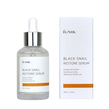 Відновлювальна сироватка з муцином чорного равлика IUNIK Black Snail Restore Serum, 50 мл