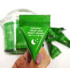Нічний крем для обличчя з центеллой азійських Ayoume Enjoy Mini Night Cream, 3 м