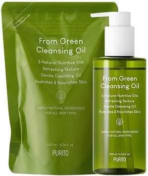 Набір гідрофільне очищуюче масло + рефіл PURITO From Green Cleansing Oil