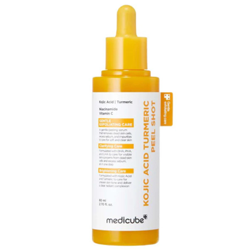 Освітлювальний пілінг-скатка з койєвою кислотою та куркумою Medicube Kojic Acid Turmeric Peel Shot, 80 мл