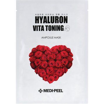 Тонізуюча пептидна тканинна маска MEDIPEEL Vita Toning Ampoule Mask, 1 шт