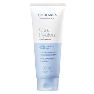 Пінка для очищення обличчя Missha Super Aqua Ultra Hyalron Cleansing Foam, 200 мл