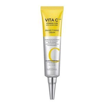 Висококонцентрований крем для боротьби з гіперпігментацією Missha Vita C Plus Eraser Toning Cream, 30 мл