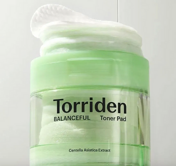 Тонізуючі педи для обличчя Torriden Balanced - Cica Toner Pad, 60 шт