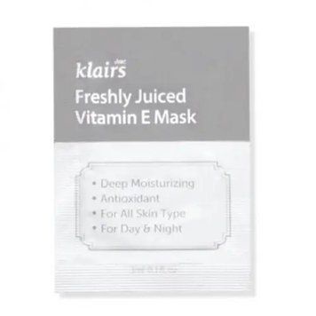 Маска для обличчя з вітаміном Е DEAR, KLAIRS Freshly Juiced Vitamin E Mask пробник