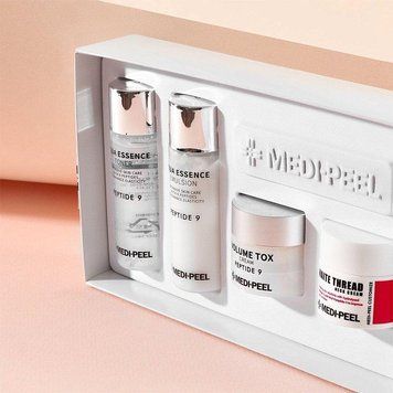 Набір міні-засобів з пептидами Medi Peel Peptide Skincare Trial Kit (toner/30ml + emulsion/30ml + cr/10g + cr/10g)