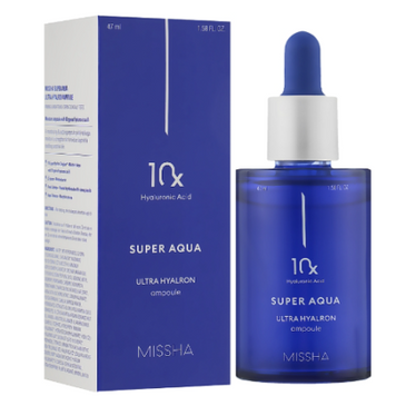Зволожуюча сироватка MISSHA Super Aqua 10x Ultra Hyalron Ampoule, 47мл