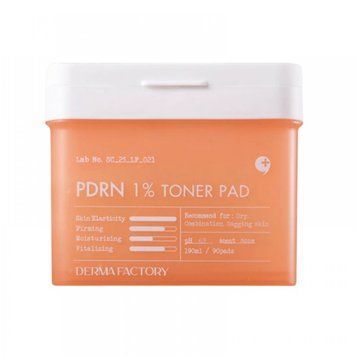 Ревіталізуючі тонер-педи з PDRN DERMA FACTORY PDRN 1% Toner Pad, 90 шт