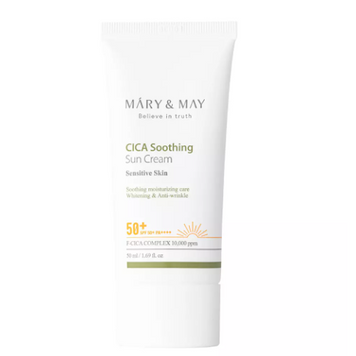 Заспокійливий сонцезахисний крем Mary&May CICA Soothing Sun Cream SPF50+ PA++++ 50ml