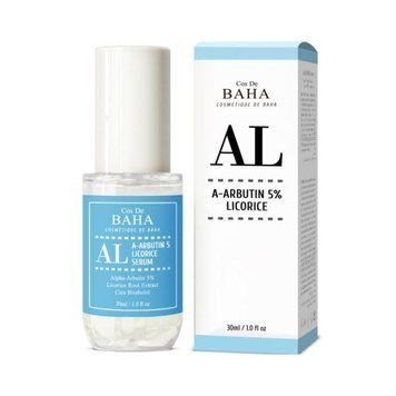 Сироватка для обличчя з арбутином та лакрицею Cos De BAHA AL A-Arbutin 5% Licorice Serum, 30 мл