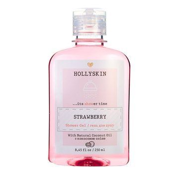 Натуральний гель для душу з ароматом полуниці - Hollyskin Strawberry, 250мл
