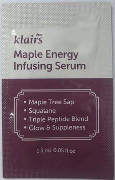 (Пробник) Живильний серум з соком клену DEAR KLAIRS Maple Energy Infusing Serum