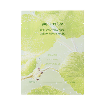 Відновлювальна тканинна маска з екстрактом центелли Papa Recipe Real Centella Cica Cream Repair Mask