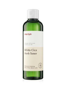 Очищувальний тонік для тонкої й чутливої шкіри Manyo Bifida Cica Herb Toner, 210 мл