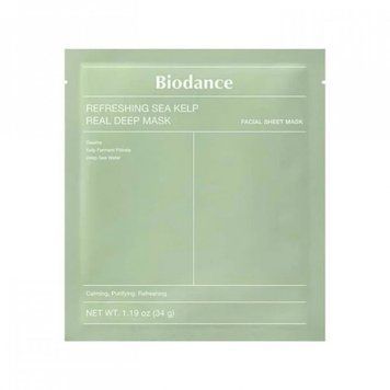Нічна гідрогелева маска для обличчя з морськими водоростями BIODANCE Refreshing Sea Kelp Real Deep Mask