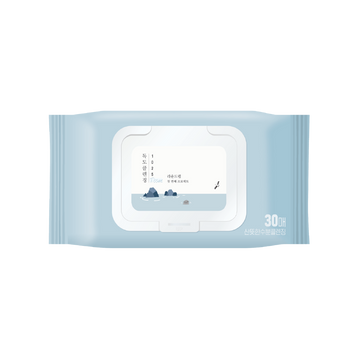 Очищувальні серветки для зняття макіяжу та СПФ Round Lab 1025 Dokdo Cleansing Tissue 30 штук