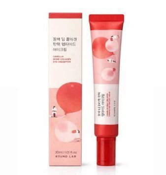 Крем для пружності шкіри навколо очей ROUND LAB Camellia Deep Collagen Firming Peptide Eye Cream, 30 мл