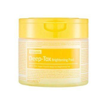 Термін до 2026.08 Освітлювальні вітамінні педи для обличчя Medi Peel Vitamin Deep-Tox Brightening Pad, 70 шт
