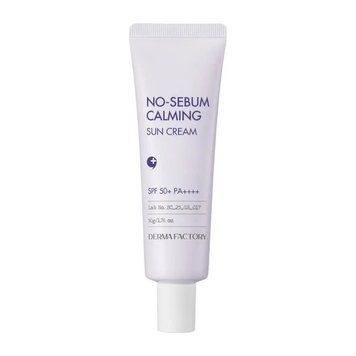 Сонцезахисний крем з матуючим ефектом DERMA FACTORY No-Sebum Calming Sun Cream, 50 г