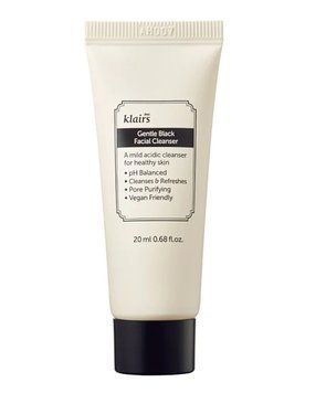 Засіб для делікатного очищення обличчя DEAR, KLAIRS Gentle Black Facial Cleanser, 20 мл