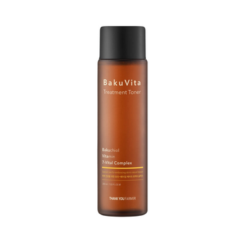 Зволожувальний тонер з бакучіолом і вітамінами C та E THANK YOU FARMER BaKuVita Treatment Toner 200 ml