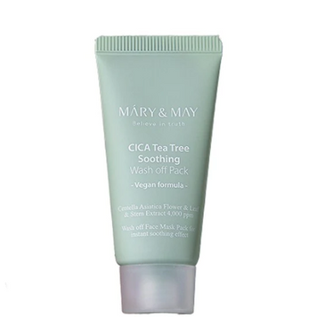 Глиняна маска для чутливої шкіри Mary&May CICA TeaTree Soothing Wash Off Pack 30 г