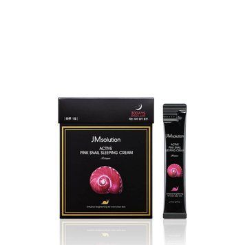 Нічний крем з муцином равлика і вітаміном В12 JM Solution Active Pink Snail Sleeping Cream 4мл