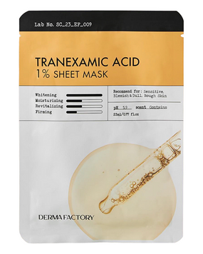 Тканинна маска з транексамовою кислотою Derma Factory Tranexamic Acid 1% Sheet Mask, 23 мл