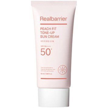 Тонуючий сонцезахисний крем для обличчя Real Barrier Peach Fit Tone-Up Sun Cream, 50 мл