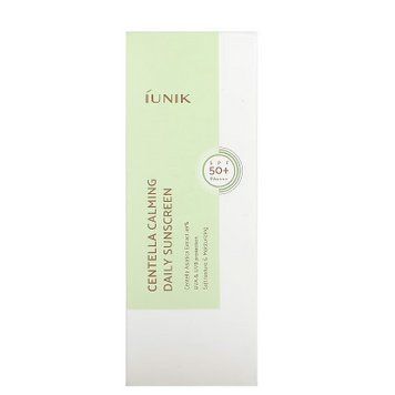 Сонцезахисний крем з екстрактом центели Iunik Centella Calming Daily Sunscreen SPF50+ пробник