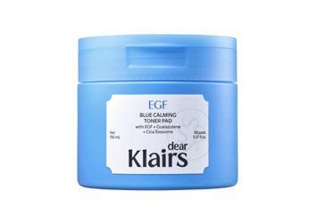 Заспокійливі тонізуючі пади DEAR, KLAIRS EGF Blue Calming Toner Pad, 60 шт
