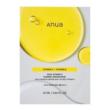 Освітлювальна тканинна маска для обличчя Anua - Green Lemon Vita C Blemish Serum Mask