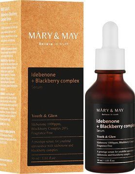 Антиоксидантний серум Mary & May Idebenone Blackberry Complex Serum 30 мл