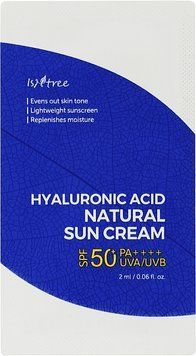 Пробник крему сонцезахисного Isntree Hyaluronic Acid Natural Sun Cream 2 мл