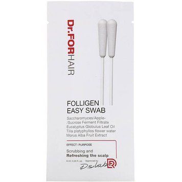 Ватна паличка для миттєвого очищення шкіри голови Dr.FORHAIR Folligen Easy Swab