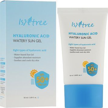 Гель сонцезахисний зволожувальний Isntree Hyaluronic Acid Watery Sun Gel SPF 50+ PA++++, 50 мл