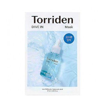 Тканинна маска для обличчя з гіалуроновою кислотою TORRIDEN DIVE-IN Low Molecular Hyaluronic Acid Mask Pack, 27 мл