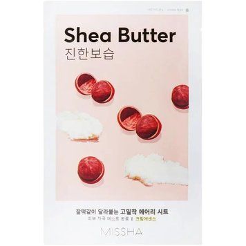 Тканинна маска для обличчя з олією ши Missha Airy Fit Shea Butter Sheet Mask, 19g