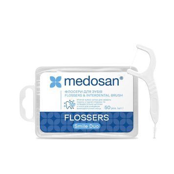 Флосери для зубів Smile Duo Flossers&Interdental brush Medosan