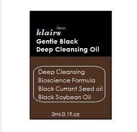 Гідрофільна олія для глибокого очищення DEAR, KLAIRS Gentle Black Deep Cleansing Oil пробник