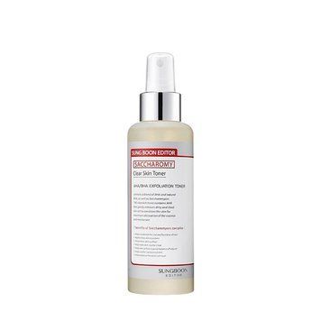 Тонер очищуючий з AHA BHA кислотами Sungboon Editor Saccharomy Clear Skin Toner, 160 мл