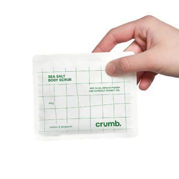 Сольовий скраб для тіла з AHA-кислотами CRUMB Vetiver & Bergamot, 60 г